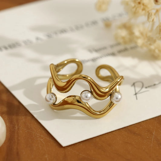 Irregular Gold-Plated Stainless Steel