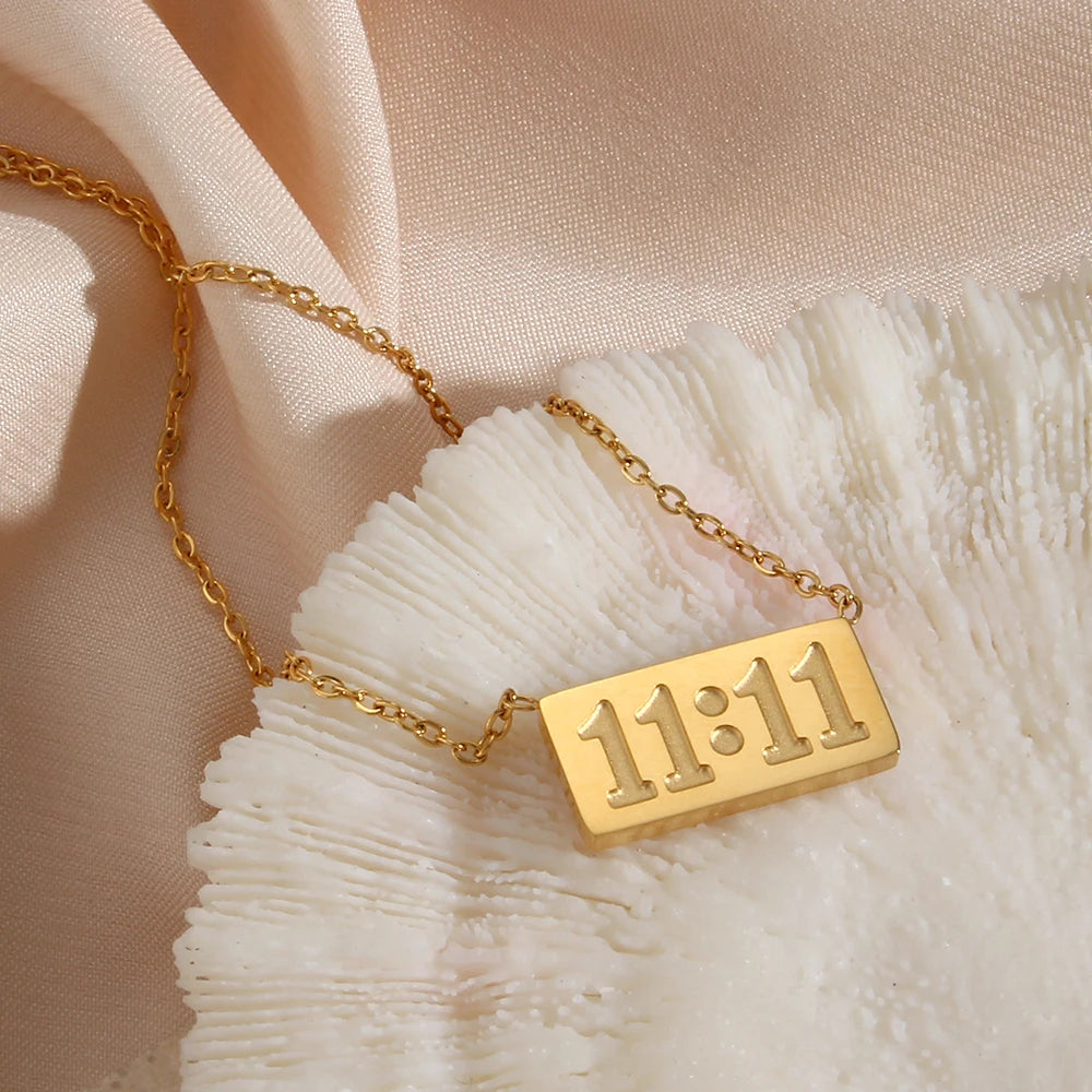 11:11 Gold Pendant
