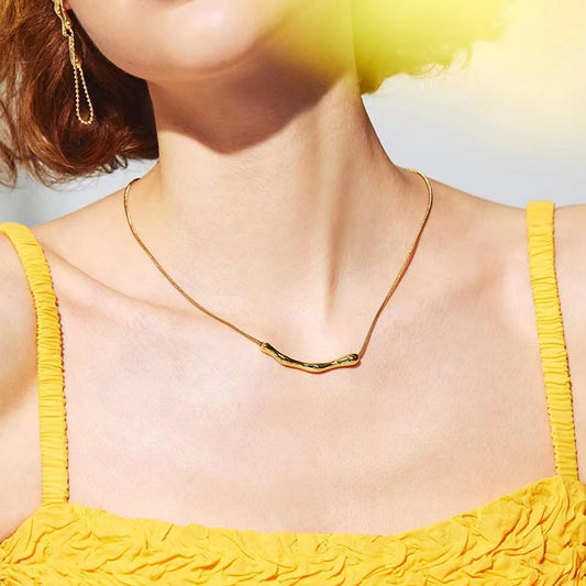 Gold Color Collarbone