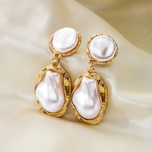 Aurielle Sculpted Pearl Drop