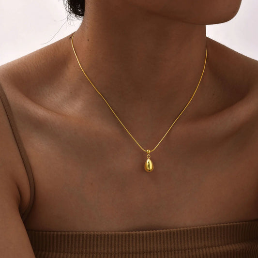 Gold Teardrop Pendant