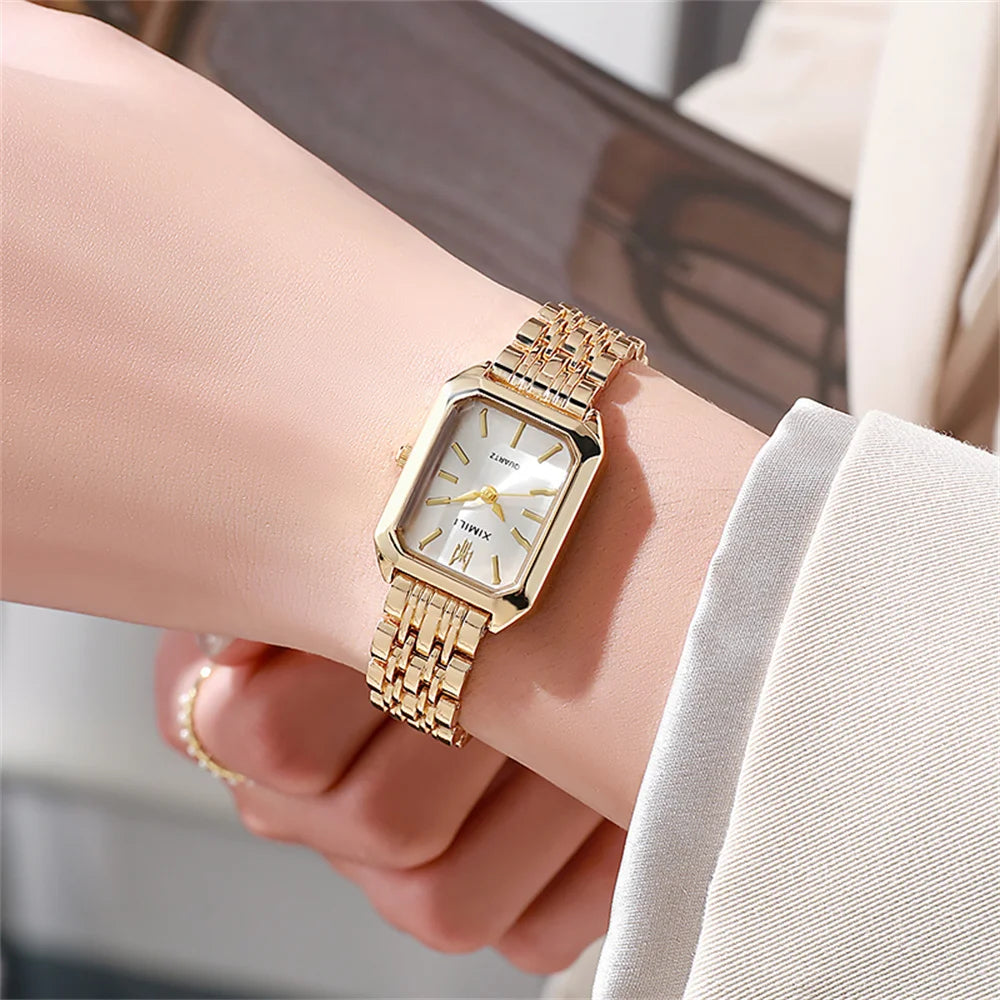 Gold Rectangular Bracelet