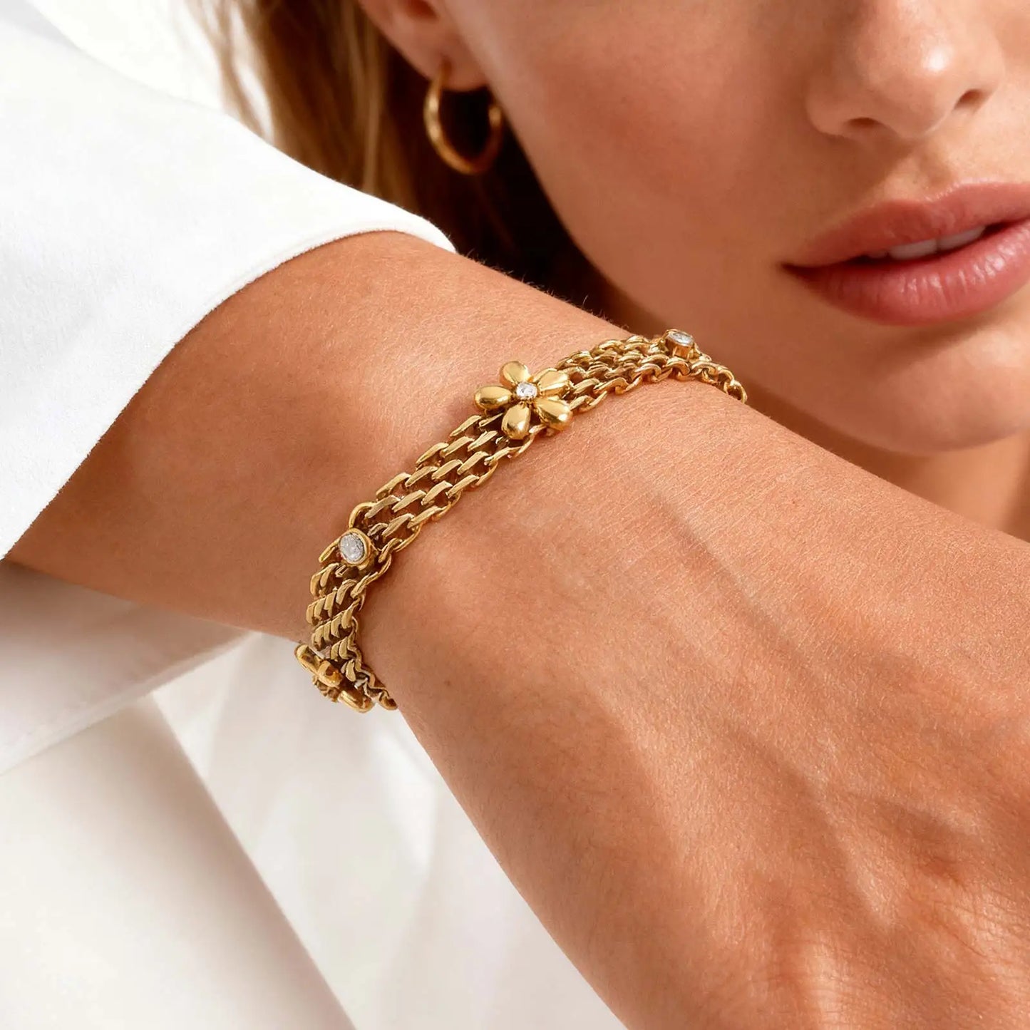 Gold Flower Chain